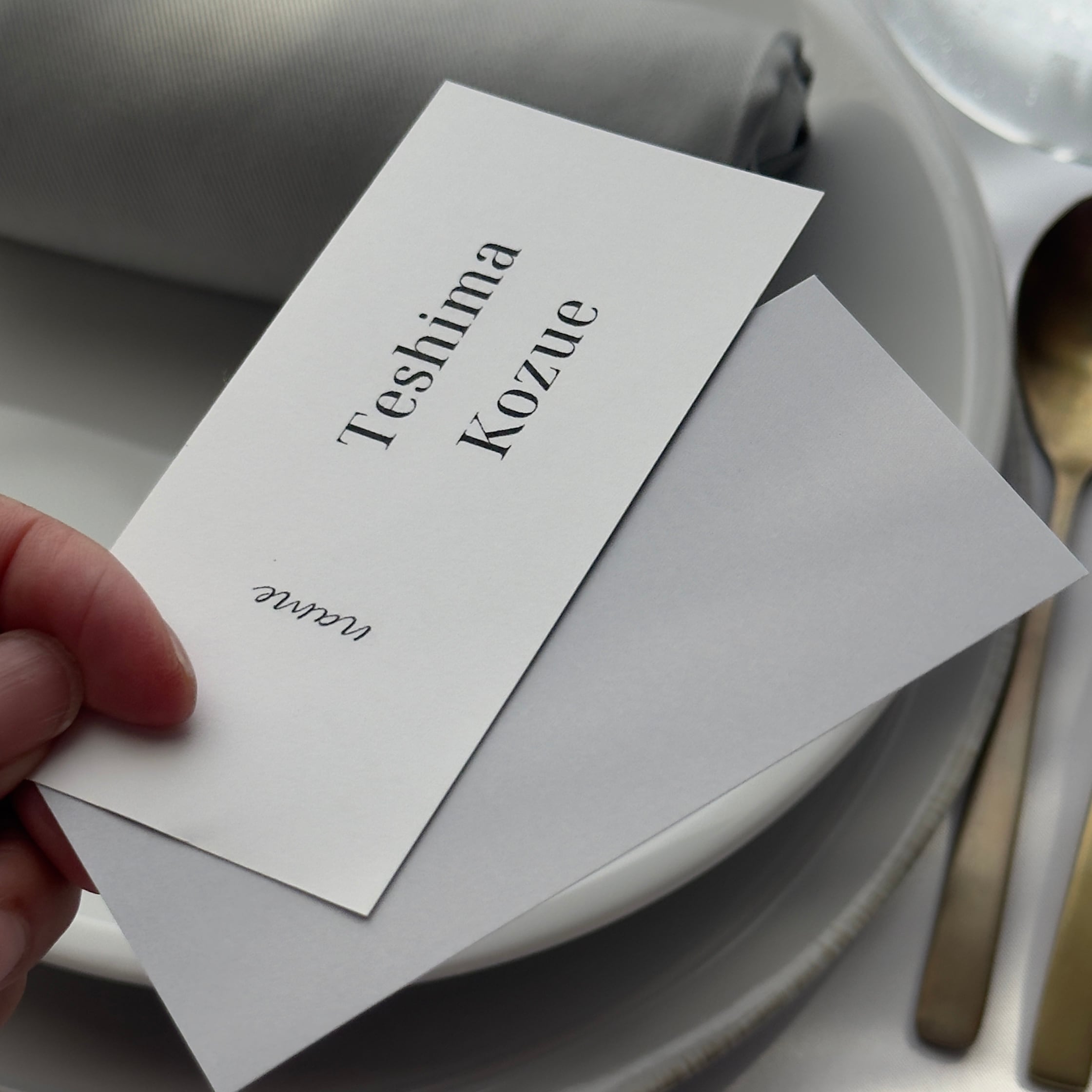 結婚式プロフィールブック席次表［ 6P 巻三折 ｜セレクトオーダー