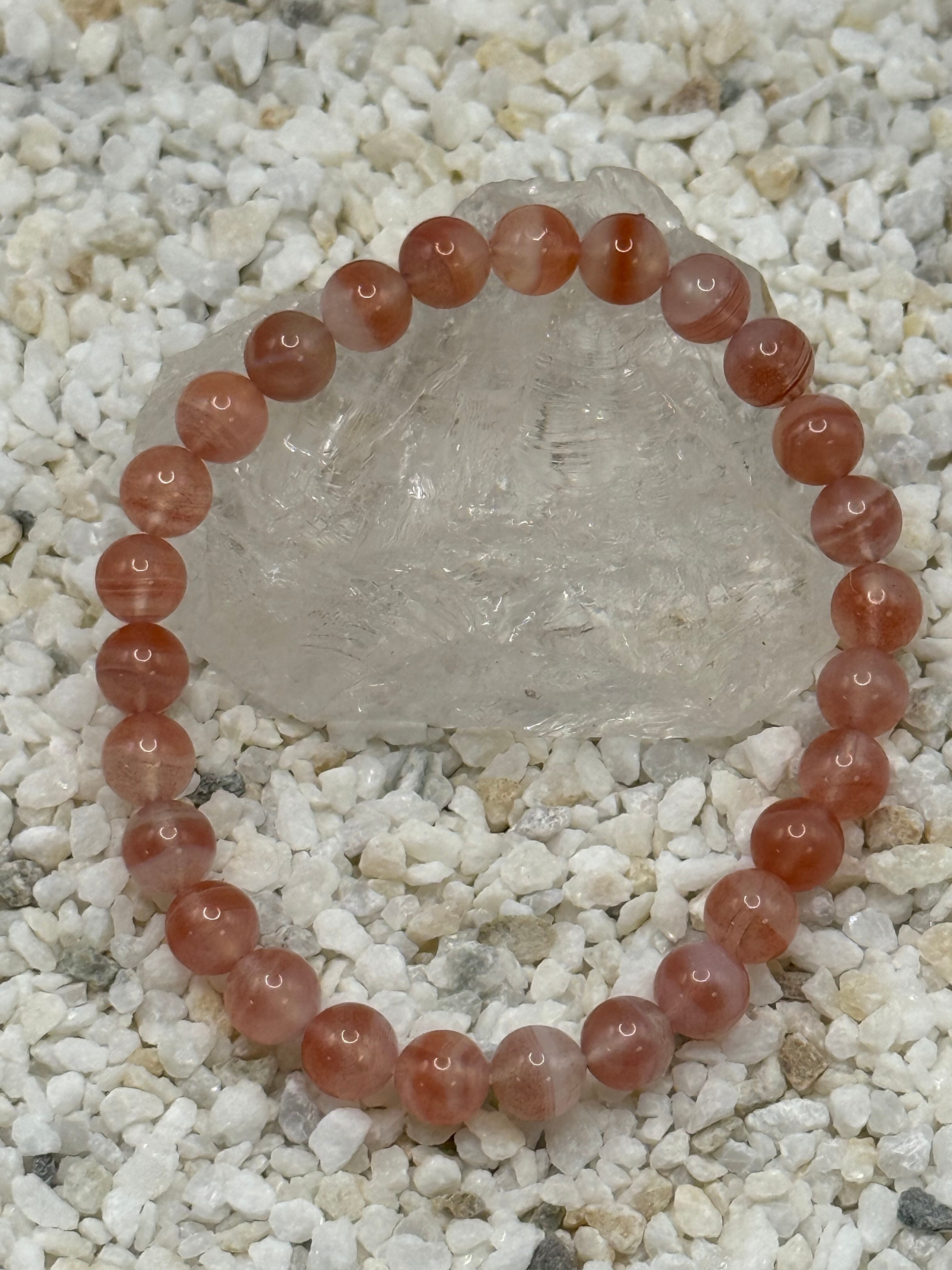 ピンクボツワナアゲート 7mm 034