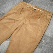 nubuck leather pants