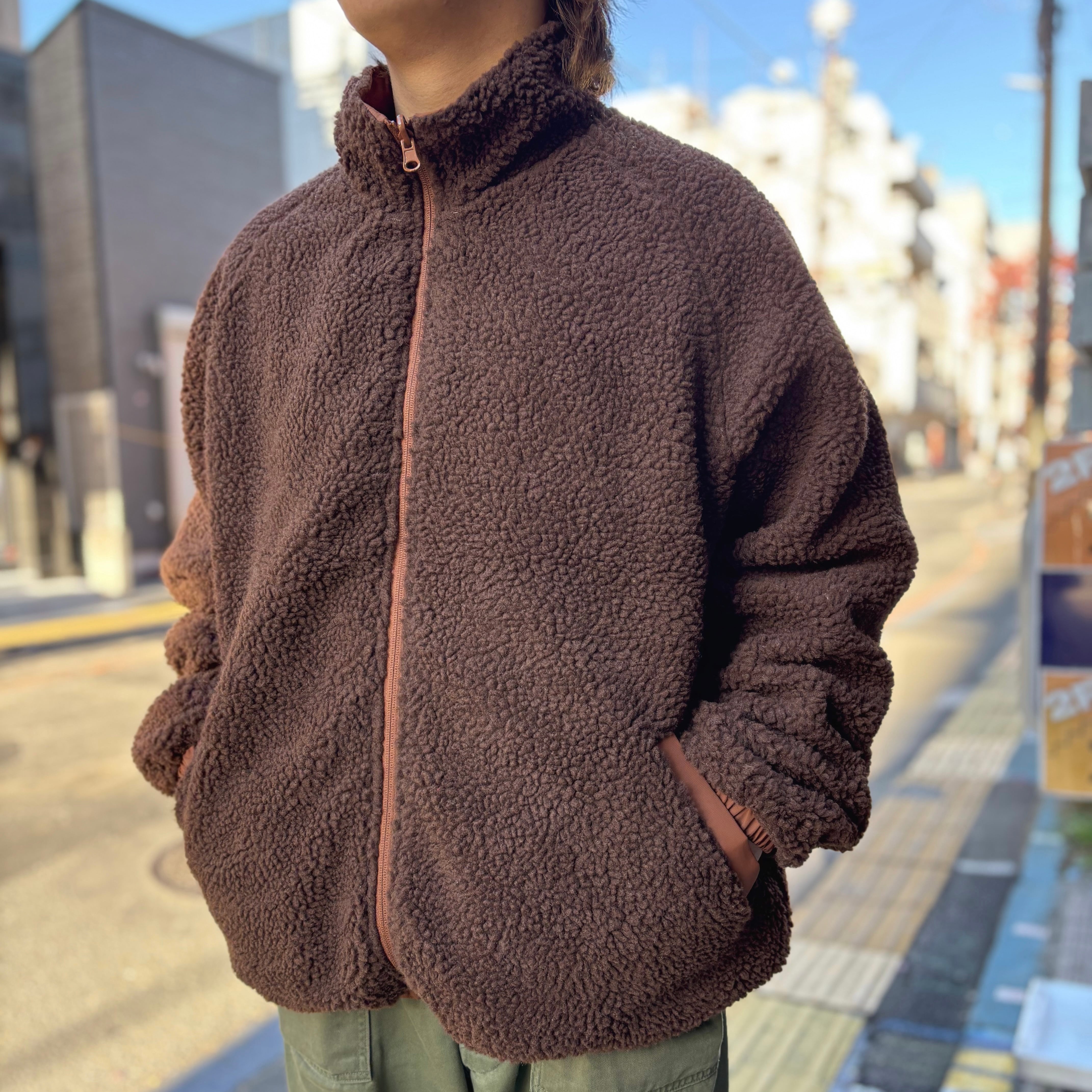 BEIMAR Reversible Boa Jacket - Brown Black / ビーマー ナイロン