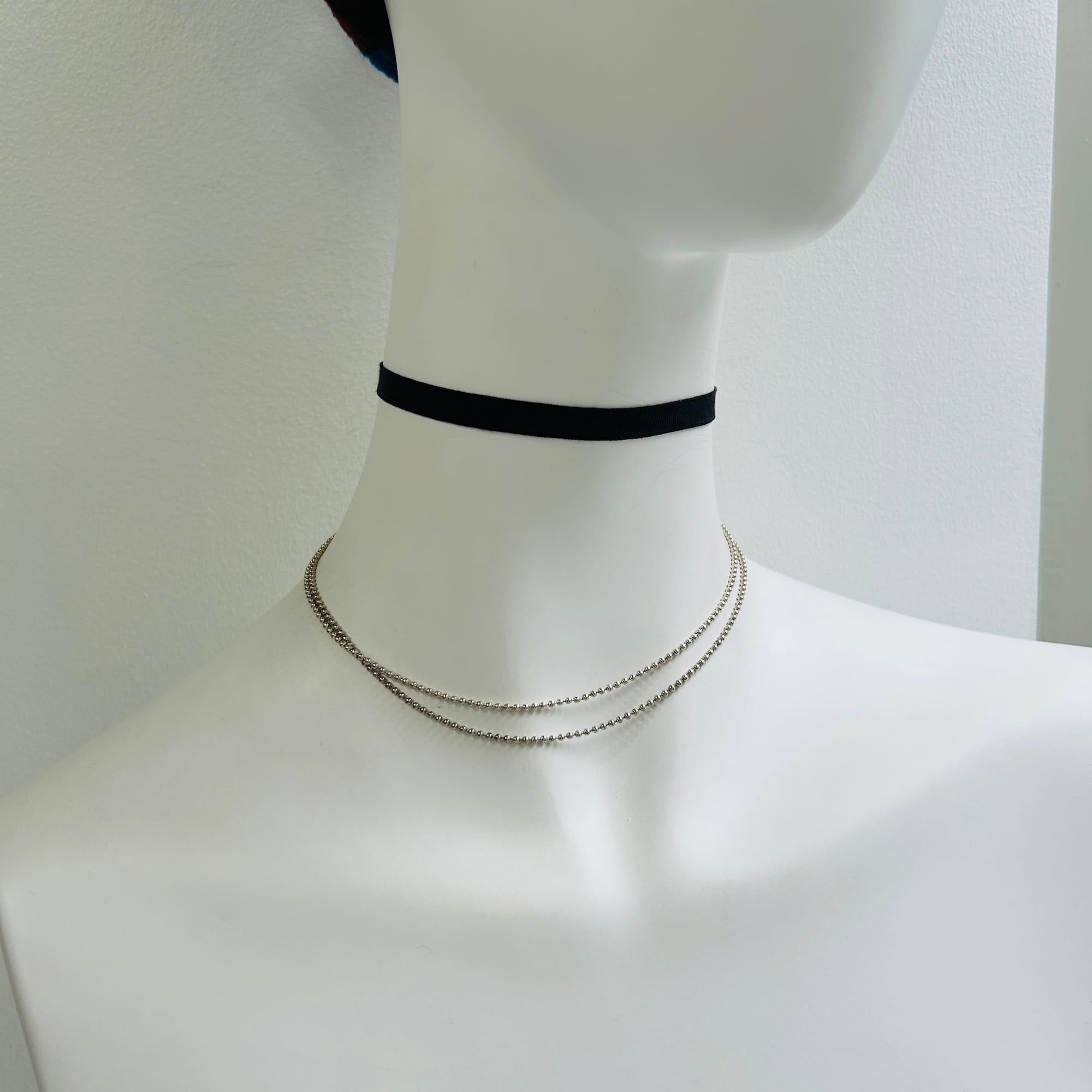 Italy シルバー925 LONGボールチェーンネックレス（76cm） | Milo