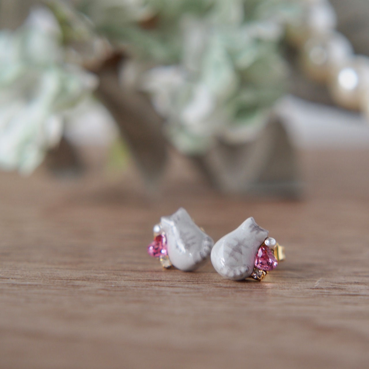 ねこけつピアス/イヤリング