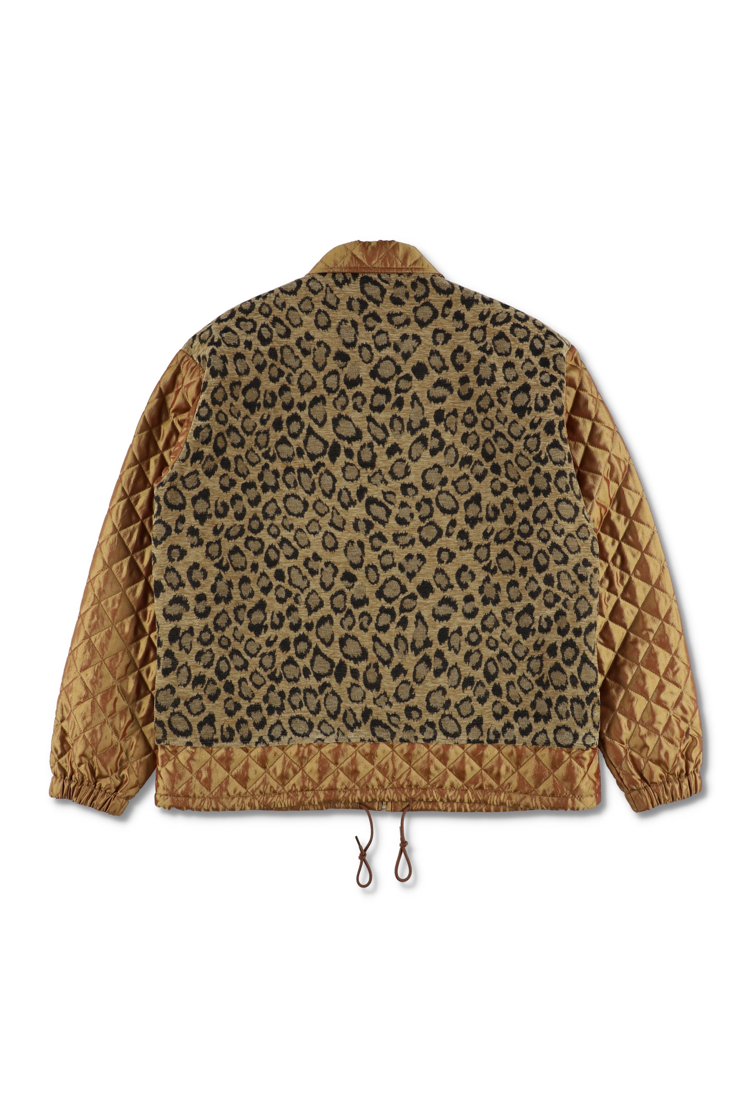 CHAMBRAY TWILL LEOPARD JACKET BROWN | TUITACI OFFICIAL ONLINE STORE