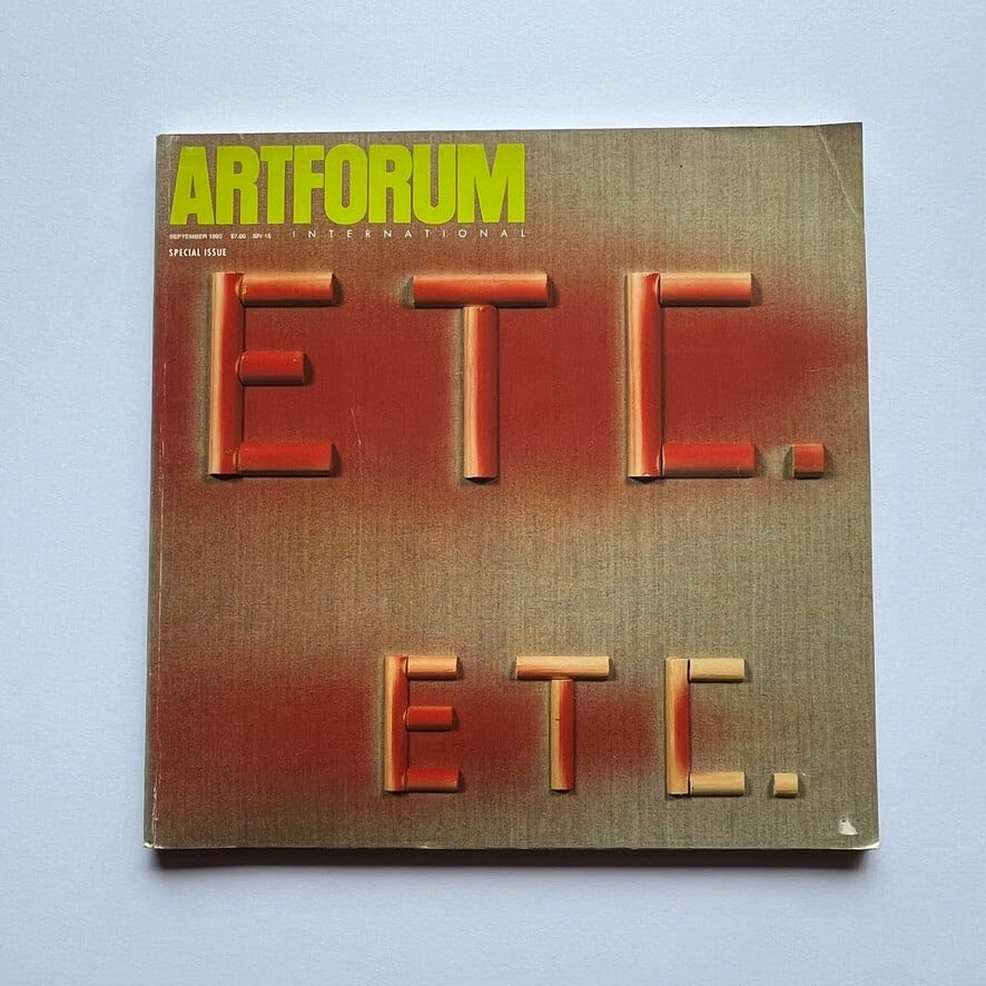 【絶版洋古書・雑誌】　ARTFORUM　30th Anniversary Issue　1993年9月号　創刊30周年記念号　[310195188]