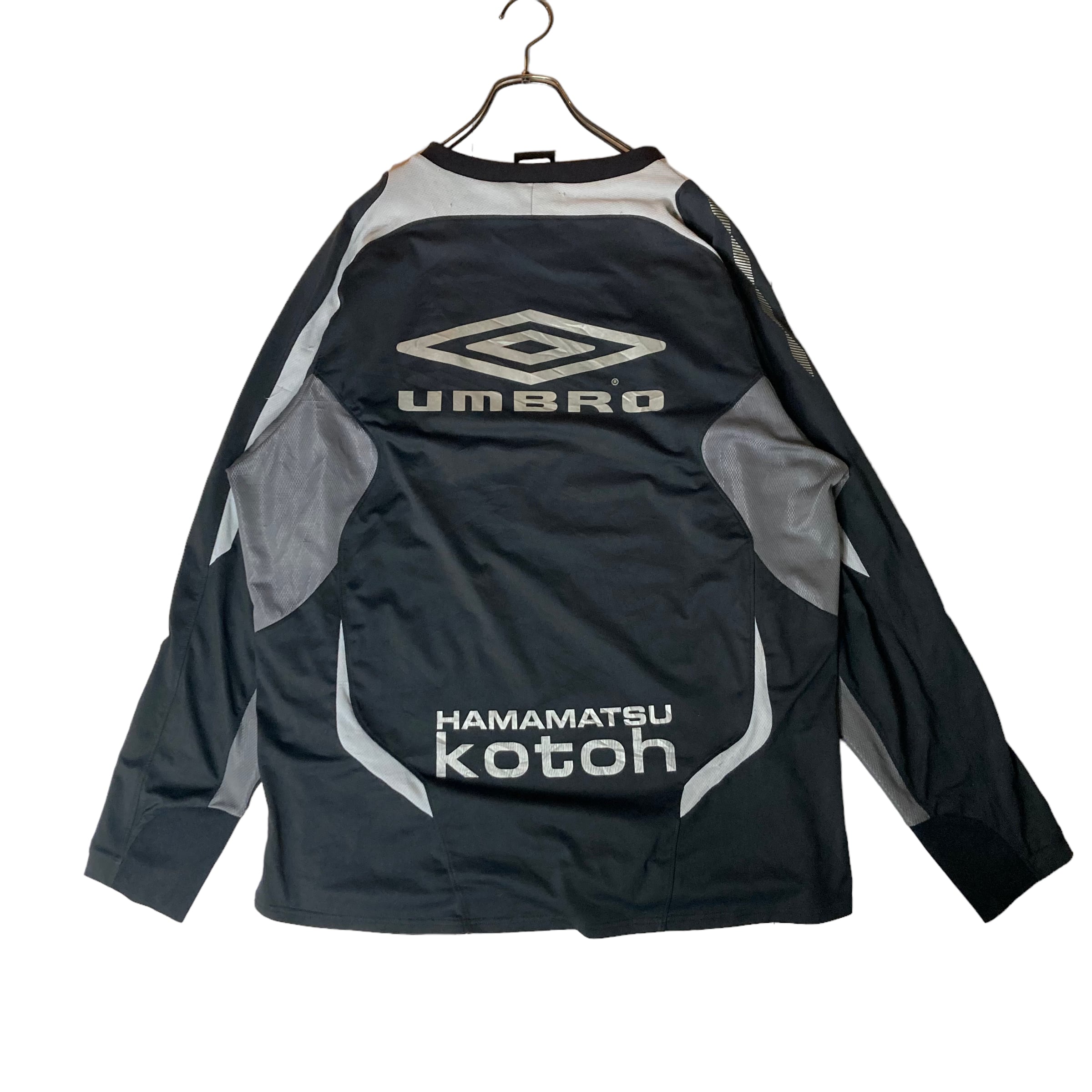 両面プリント】【ラグランスリーブ】UMBRO 長袖Tシャツ XL ロンT 