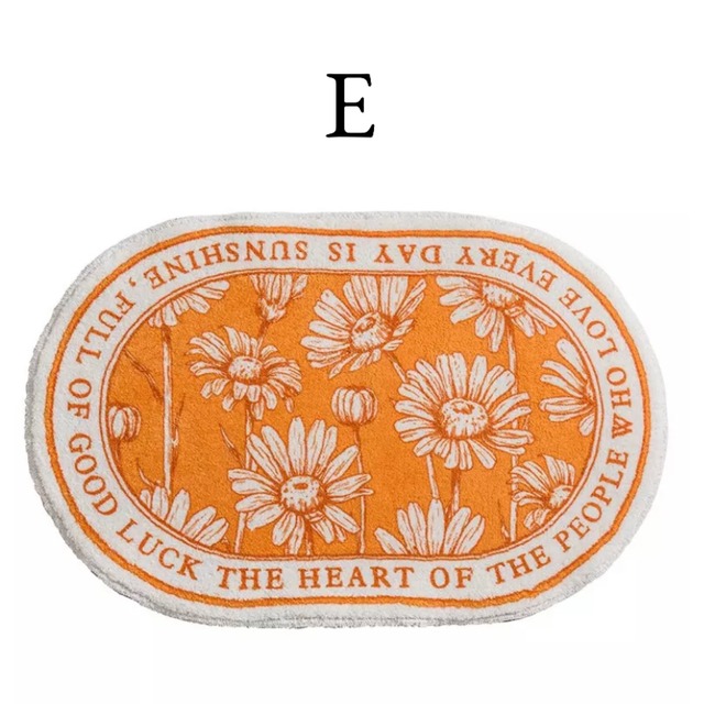 バスマット 足ふきマット 浴室用マット 風呂マット 部屋用 洗面所 花柄 高級感 西欧 ロゴ おしゃれ 韓国 雑貨 インテリア 玄関マット お風呂 シンプル 白黒 モノトーン 海外インテリア ギフト プレゼント 部屋 ラグ 海外インテリア Trois Soeurs