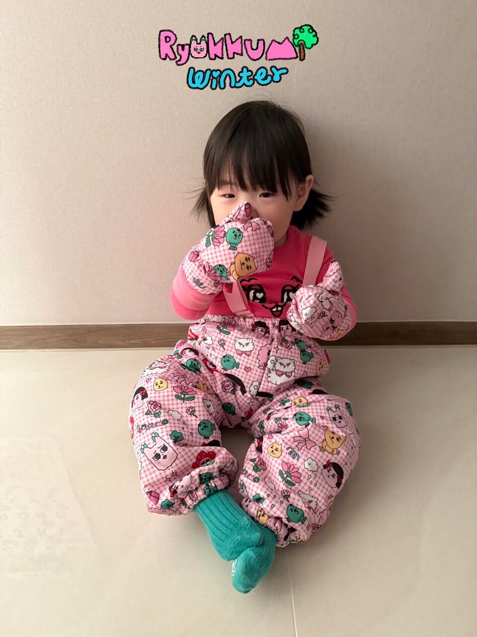 ソリセット（PINK/Sサイズのみ） | RYOKKUMi.りょくみ/韓国子供服