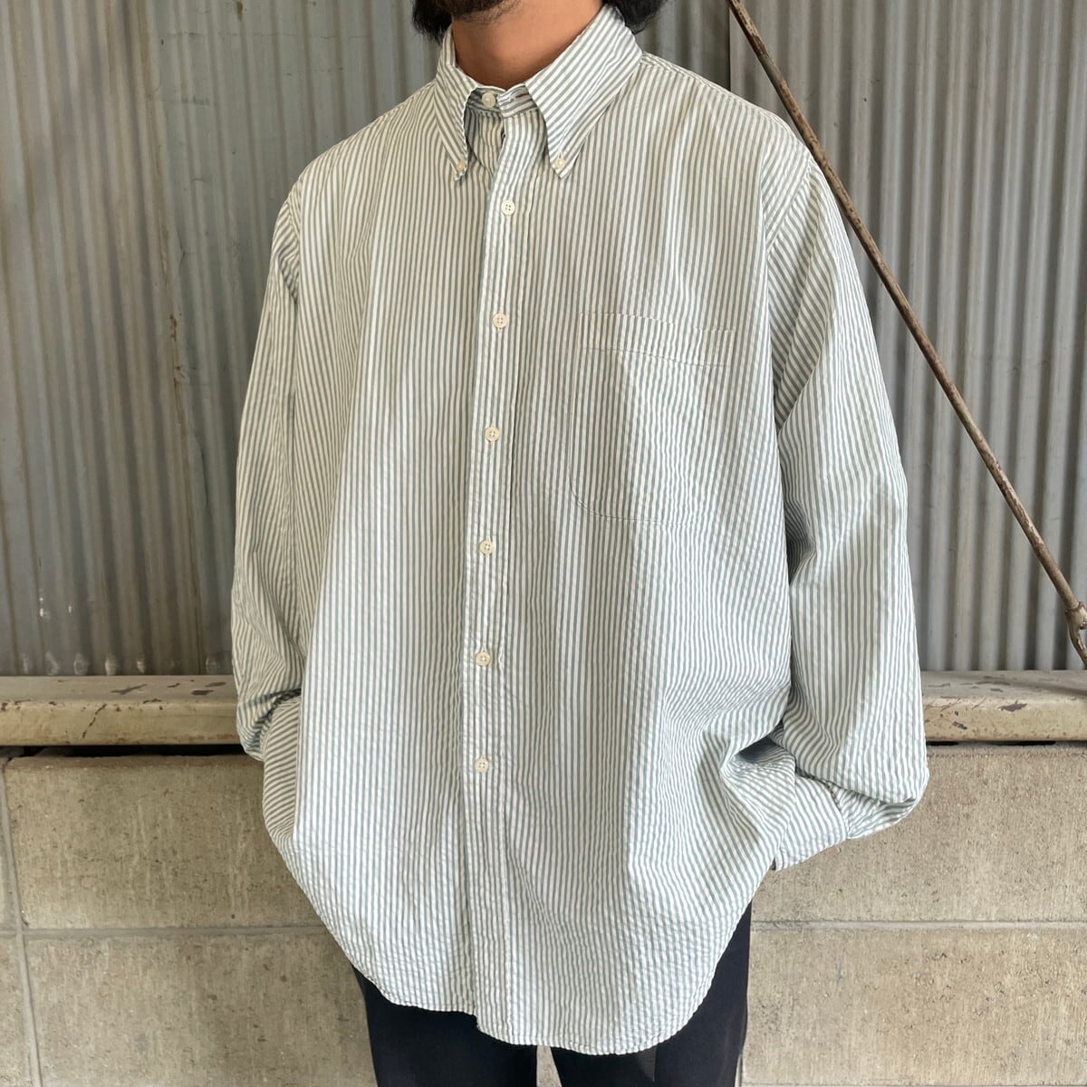USA製 90年代 Brooks Brothers ブルックスブラザーズ シアサッカー 