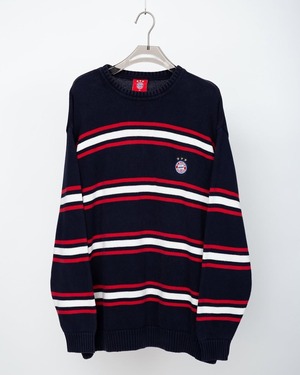 embroidery design cotton knit sweater FC Bayern München