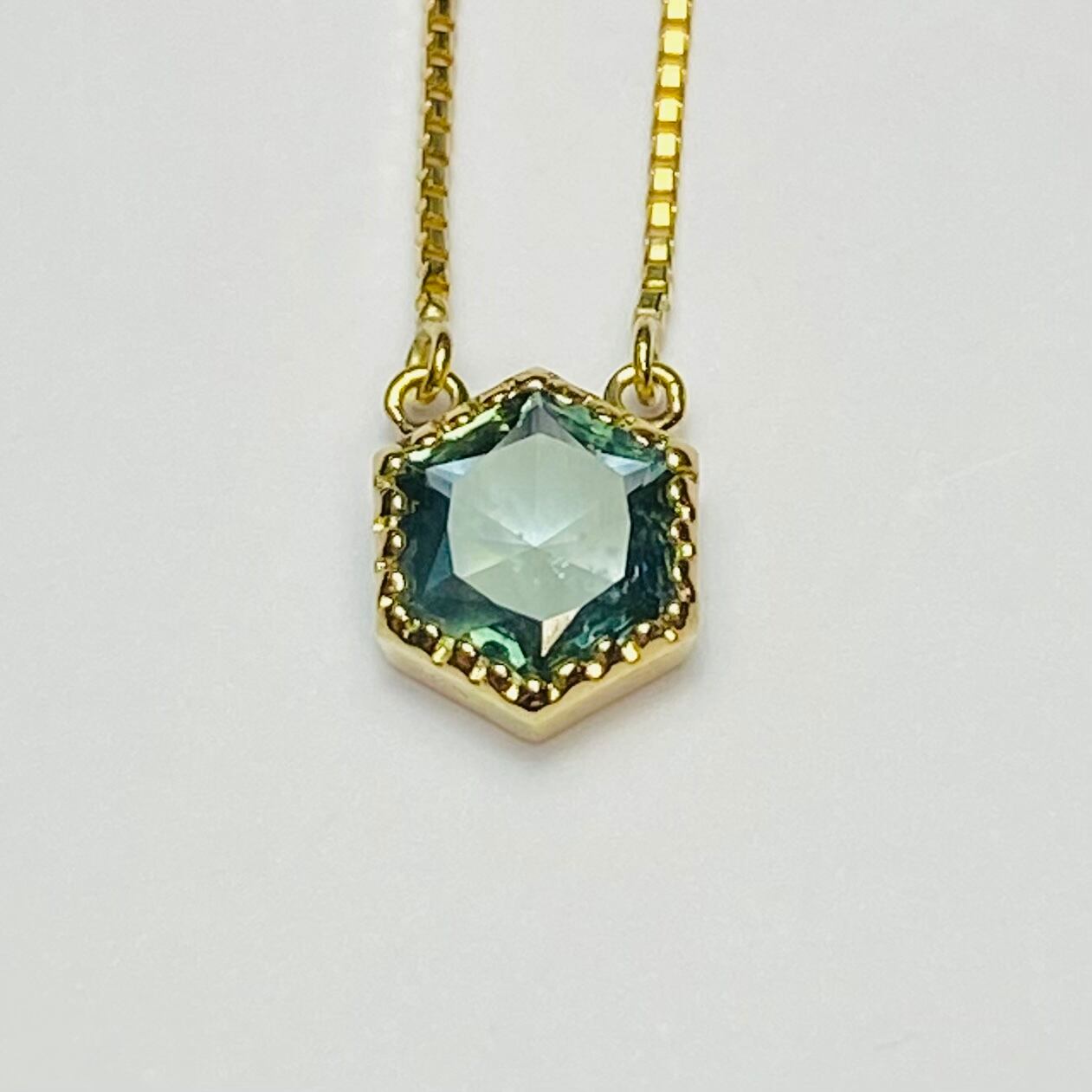 K様専用　モンタナサファイアペンダント（加工）