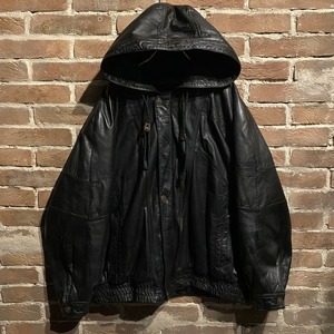 【Caka act3】Hoodie Design Vintage Loose Leather Jacket