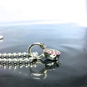 HORSESHOE : C with RUBY PENDANT / ホースシュークラウン・ルビーペンダント