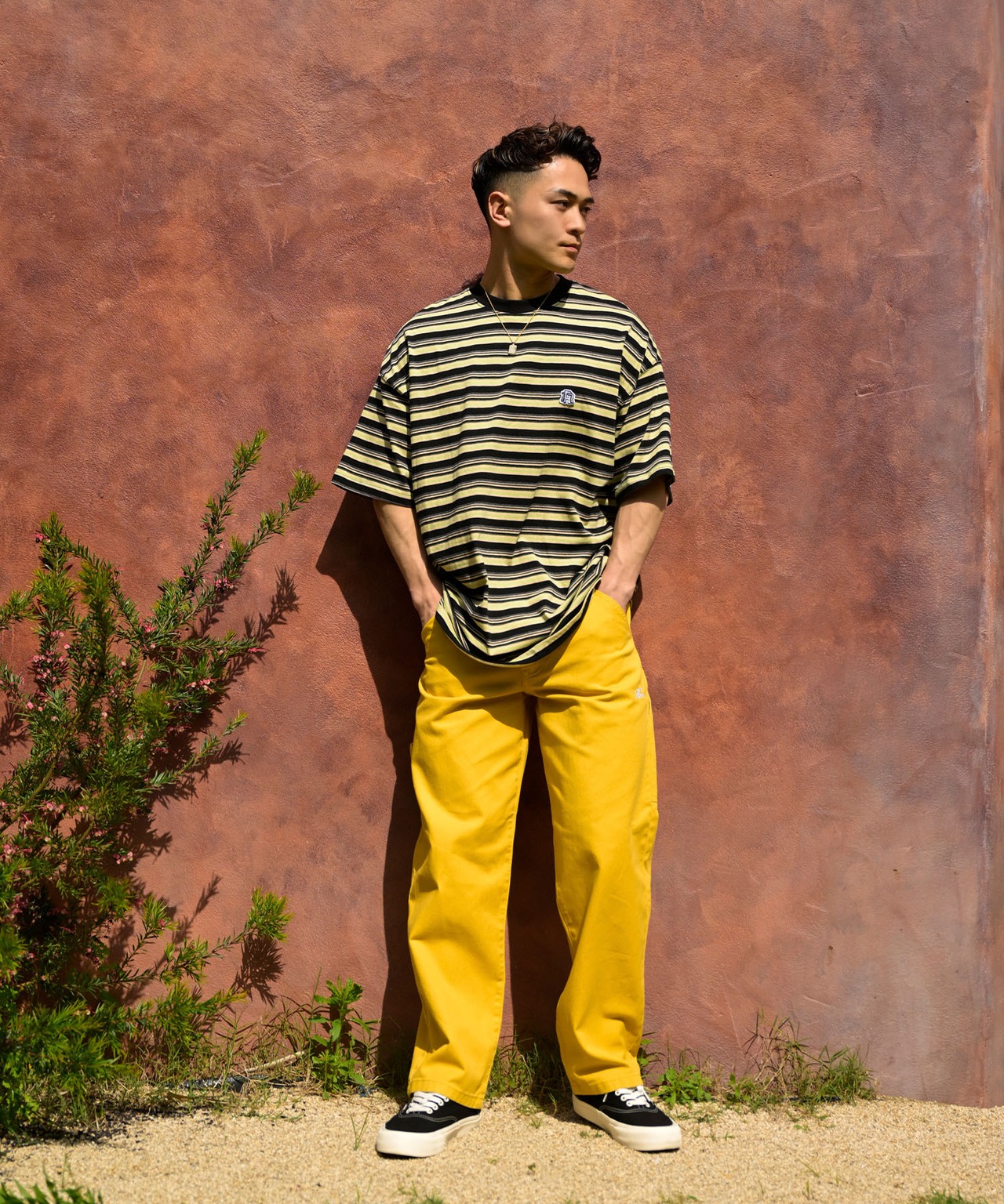 【#Re:room】COLOR CHINO PAINTER WIDE PANTS［REP217］