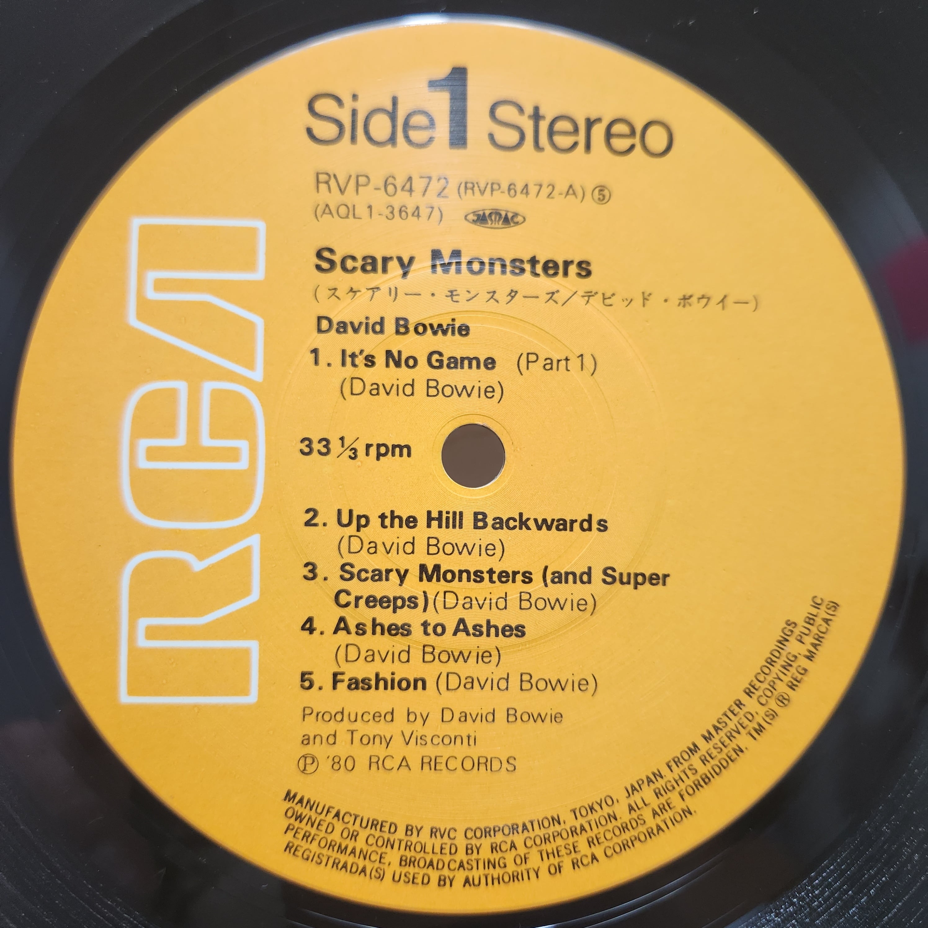 David Bowie / Scary Monsters [RVP-6472, AQL1-3647] - 画像3