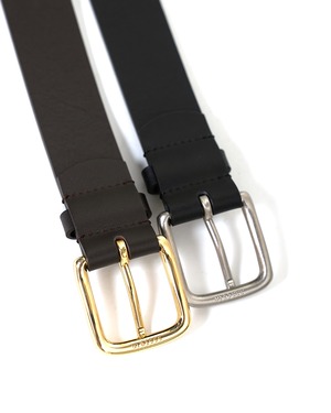 ssstein "CLASSIC LEATHER BELT (PINNED BUCKLE)〔DARK BROWN〕"