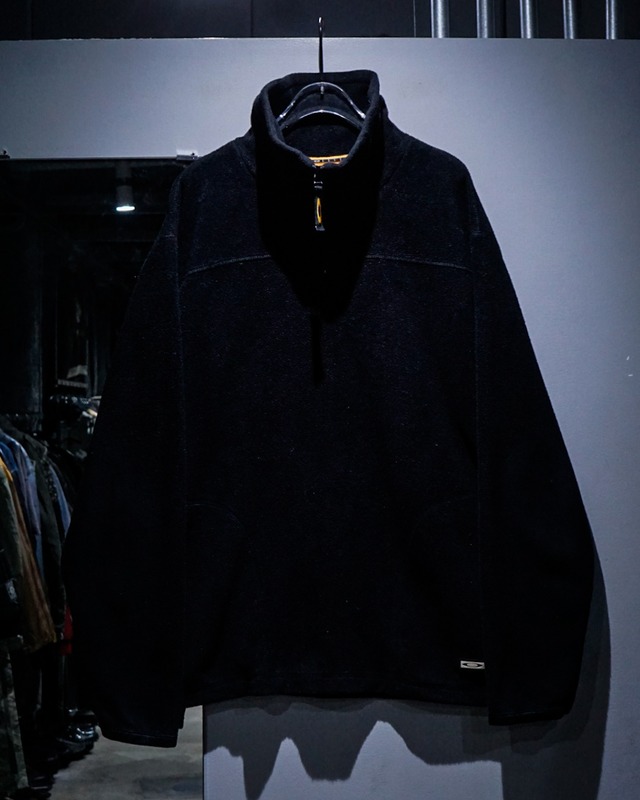 【add (C) vintage】“OAKLEY SOFTWEAR” Logo Patch Loose Half Zip Fleece Pullover