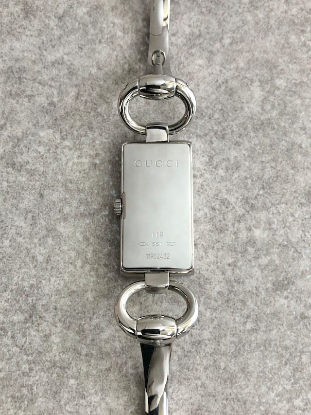 GUCCI グッチ 腕時計 シルバー ステンレススチール 119 トルナヴォーニ vintage ヴィンテージ オールド yeefww