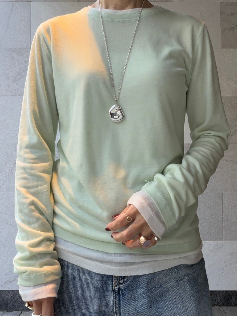 レイヤードセットプルオーバー ブラック ＜Galon de OHAO＞ | 3e