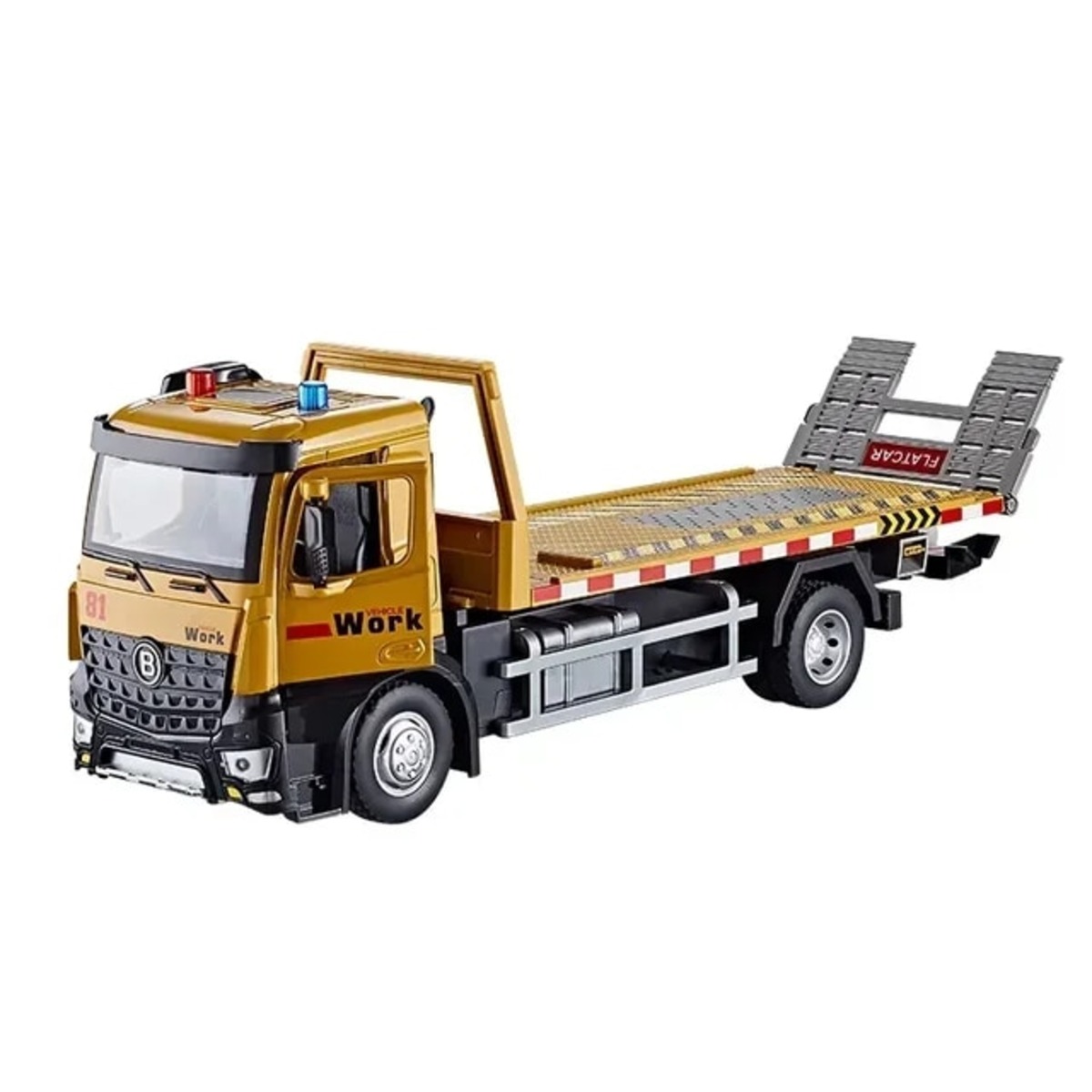 1/50 重機 運搬 フラットカー フラットトレーラー レッカー車