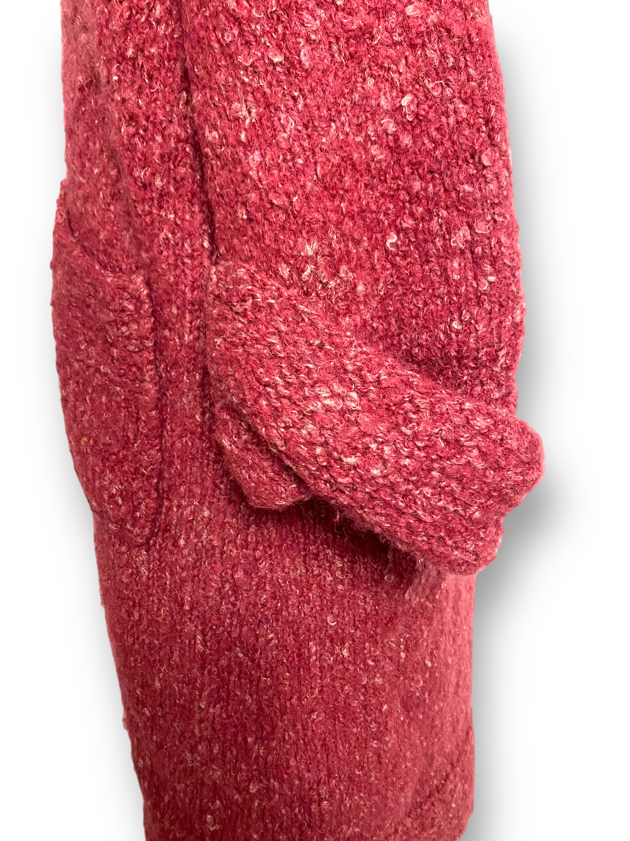 Heavy knit long cardigan
