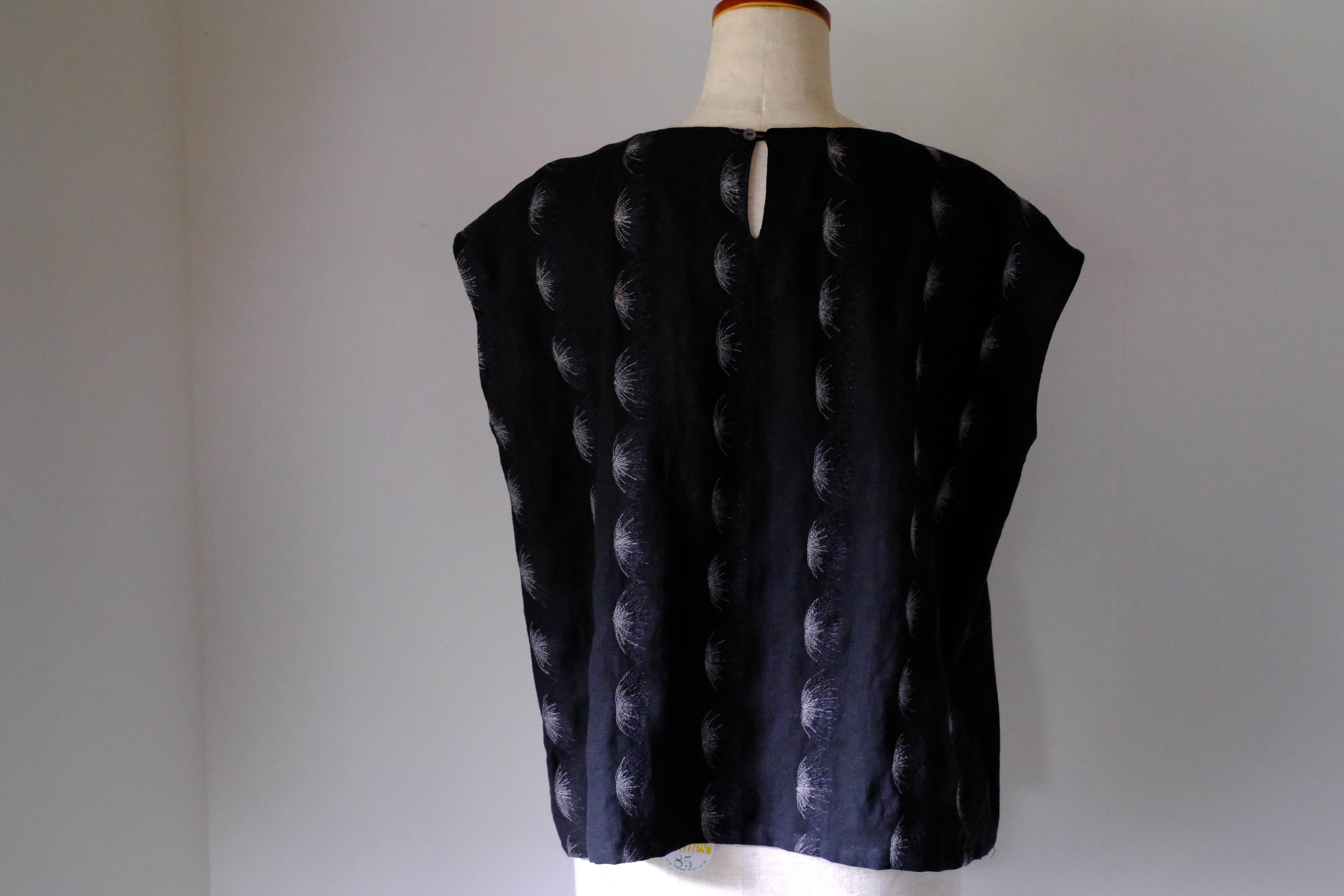 ノースリーブカットソー cl-128(ブラック)