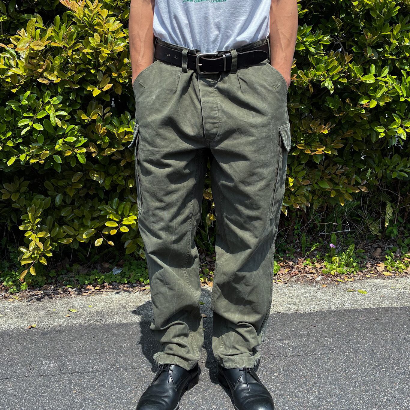 ドイツ軍 モールスキン カーゴパンツ W36 雰囲気◎ ユーロミリタリー