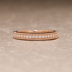 ダイヤモンド デザインリング H&C K18(PG) / 0.130ct