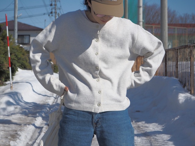 AMERICA L.L.Bean cotton rib cardigan