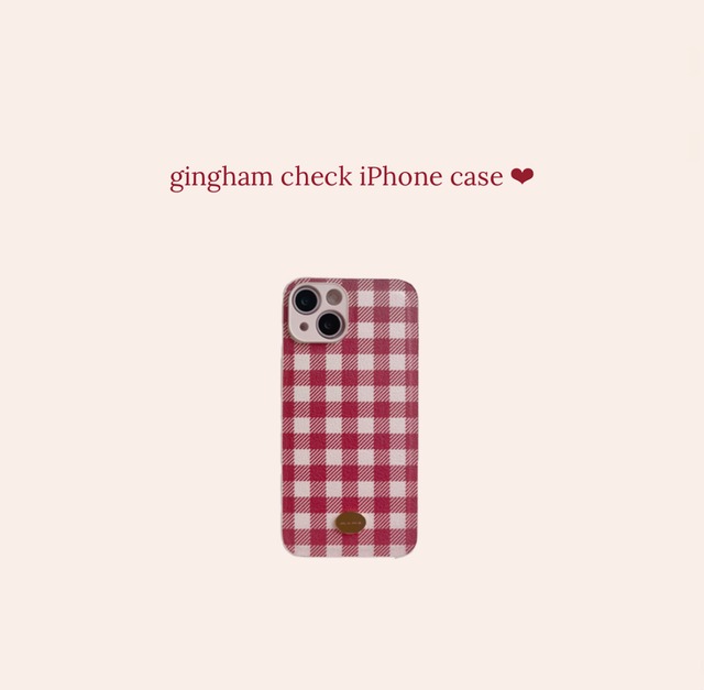 【new】lovely check iPhone case