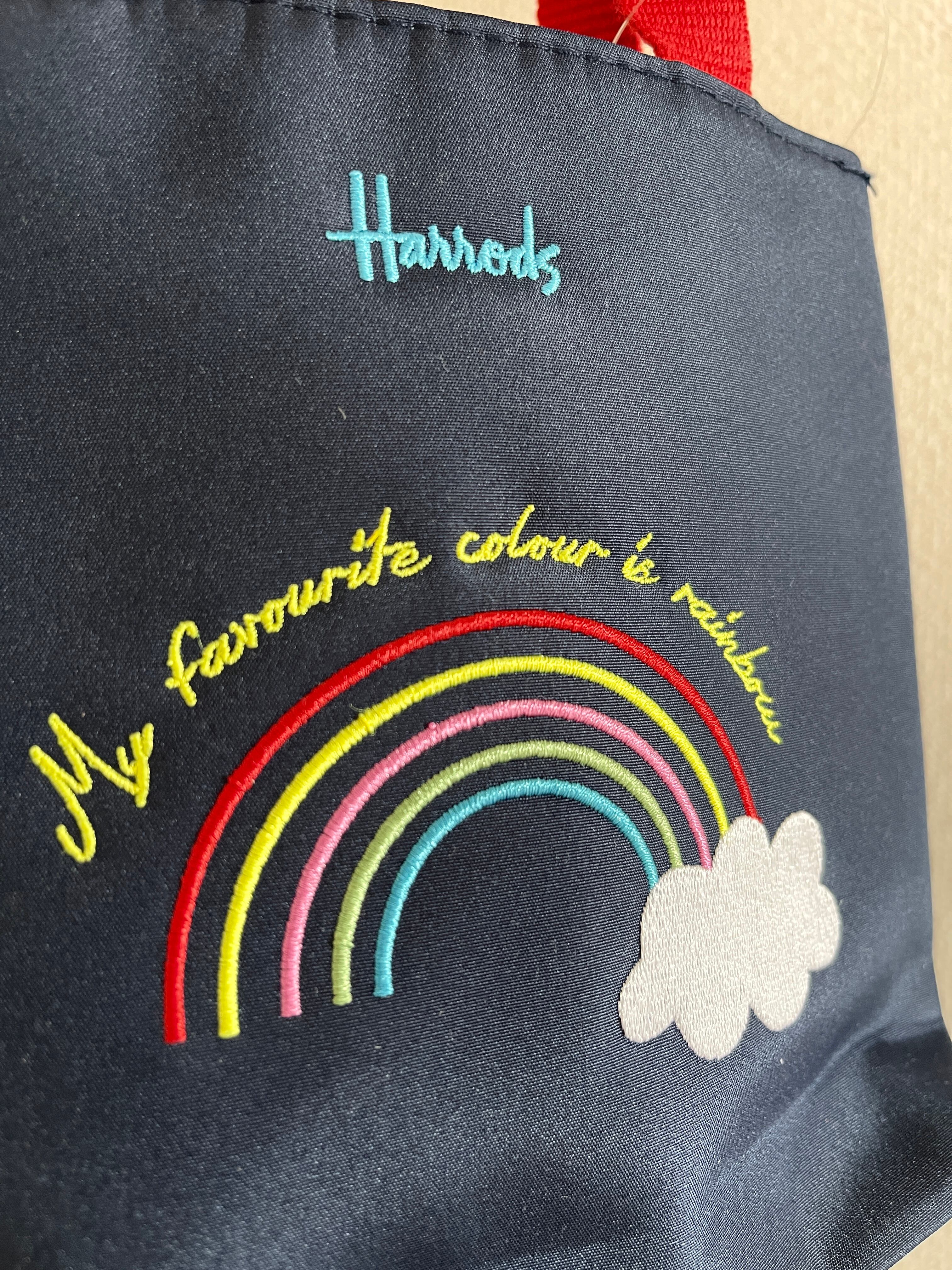 『ハロッズ/Harrods』ウェザーイラストミニバッグ Weather Bear Mini Shopper Bag