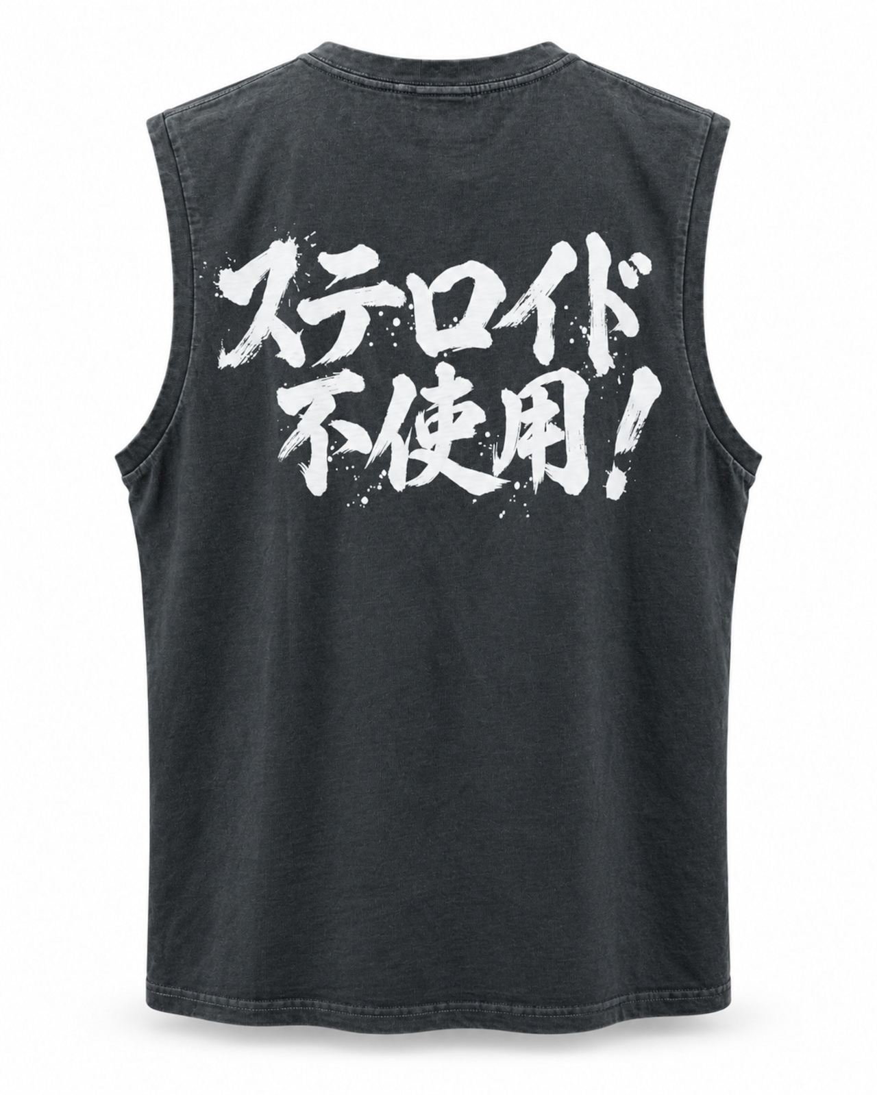 ステロイド不使用_sleeveless_GRAY/WHITE