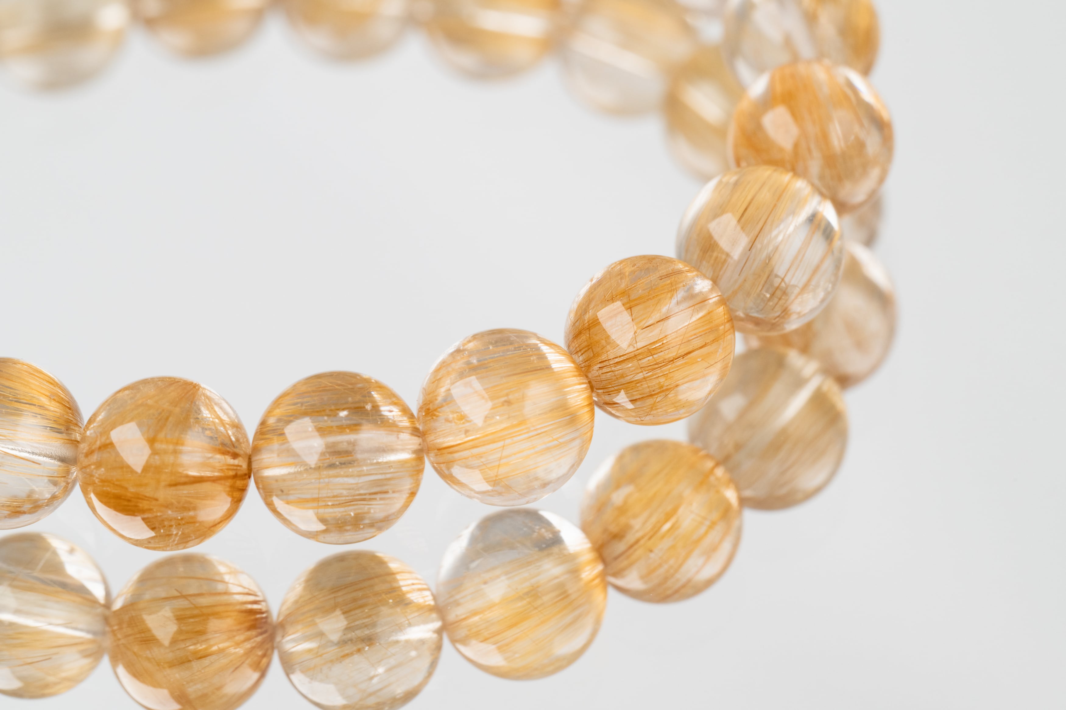 ◇一点物◇【高品質】ヴィーナスヘアルチルクォーツ ブレスレット 9mm