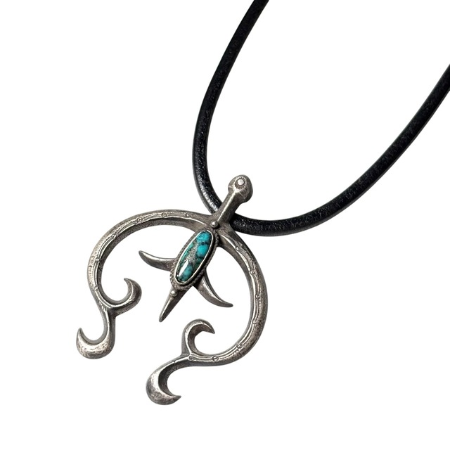 Navajo Francis L Begay silver “naja” pendant necklace