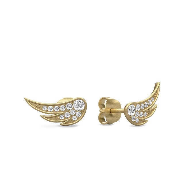 JULIE SANDLAU WINGS OF LOVE EARRING