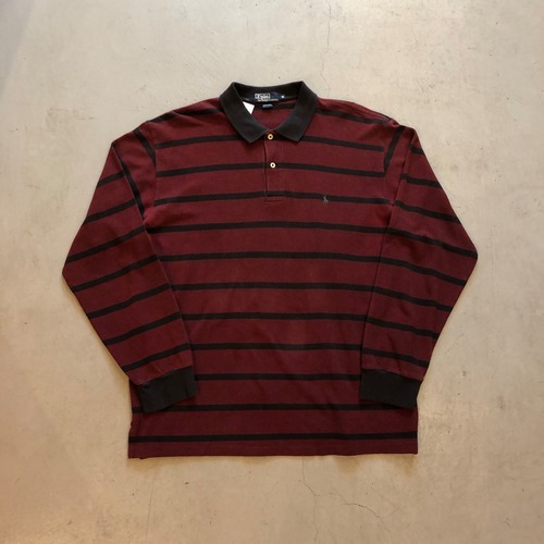 90s〜 POLO by RalphLauren"border"long sleeve polo shirt【高円寺店】