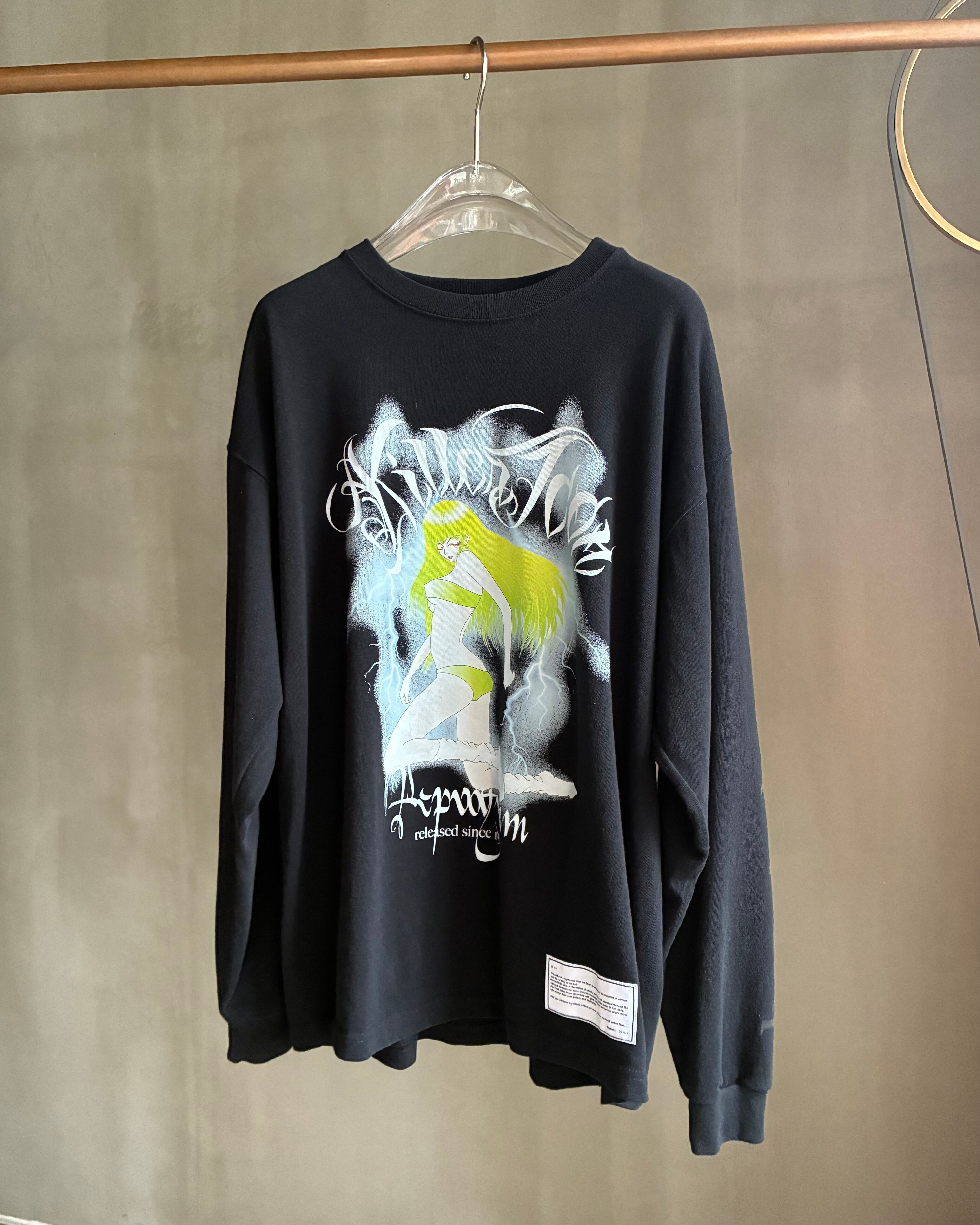 beauty beast 【Souvenir Graphic Big sweatshirt 『Eve』-black-】