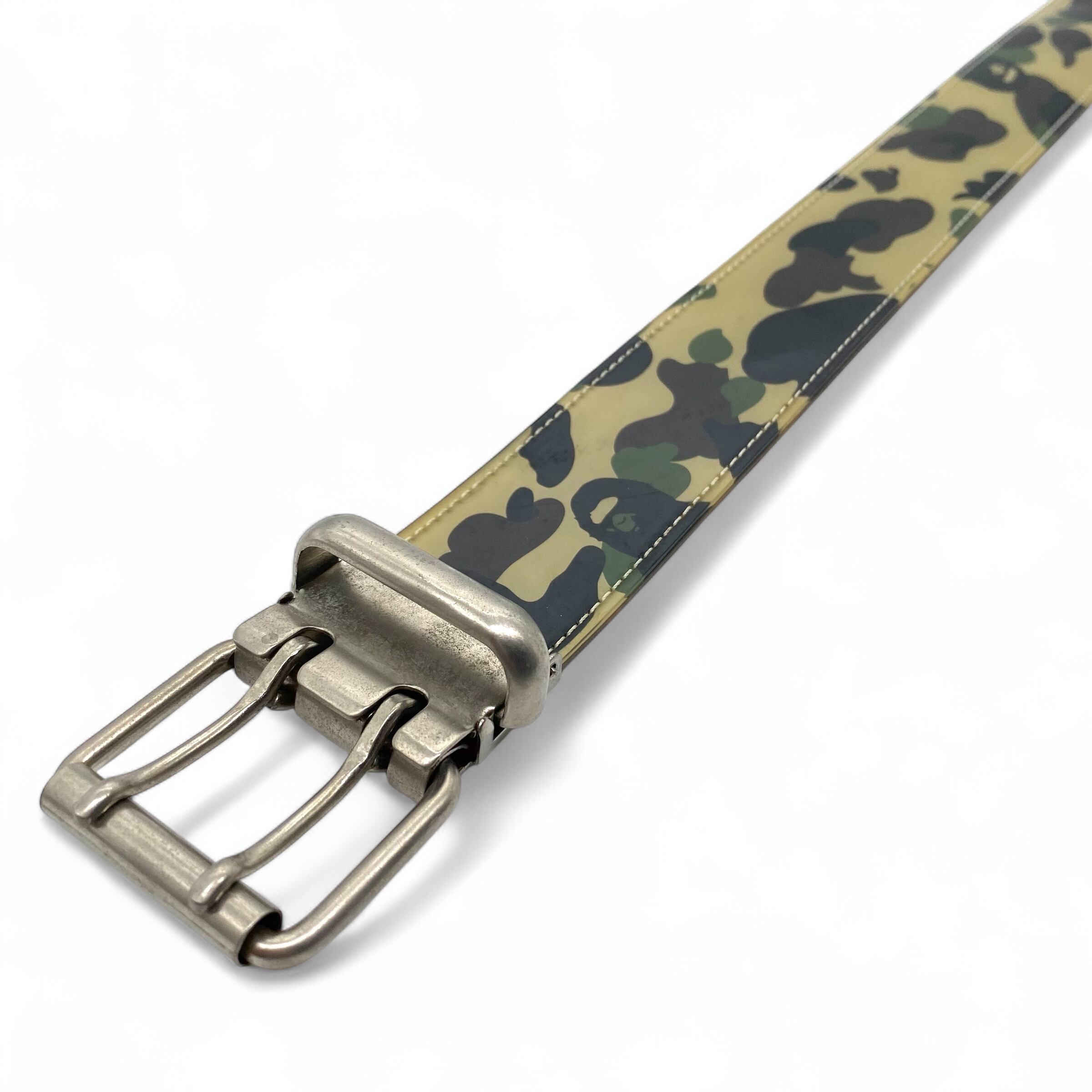 Vintage A Bathing ape Bape Belt Yellow Camo