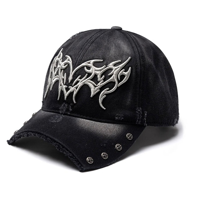 【supplier】Ripped Brim Heart Tribal 6 Panel Cap【サプライヤー】