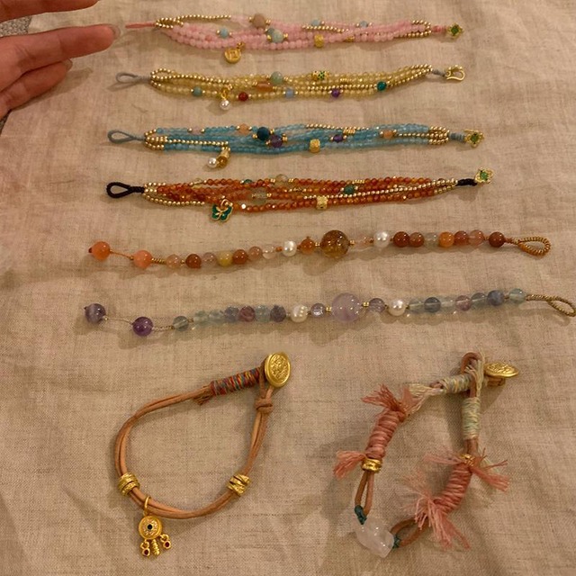 Somedayifレトロ民族風ビーズブレスレット 8s