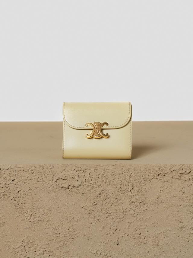 CELINE セリーヌ スモール フラップウォレット トリオンフ シトラス