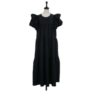 Balloon sleeve teared onepiece