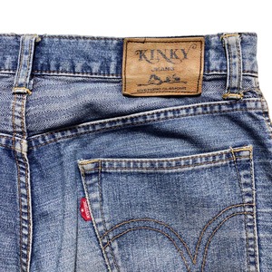 vintage HYSTERIC GLAMOUR patchwork denim pants “kinky jeans”