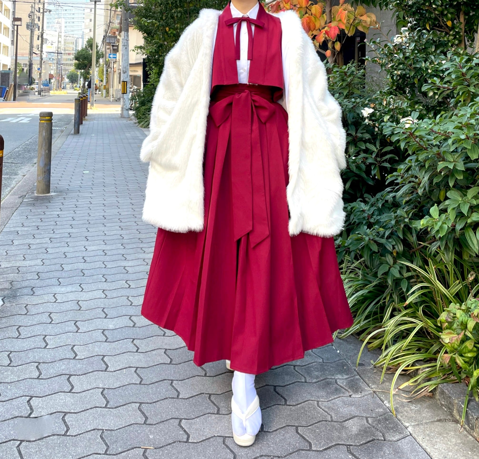 袴スカート ワインレッド | MISAMARU