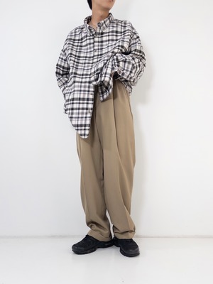 PRONTO-UOMO Wool 3Tuck Slacks