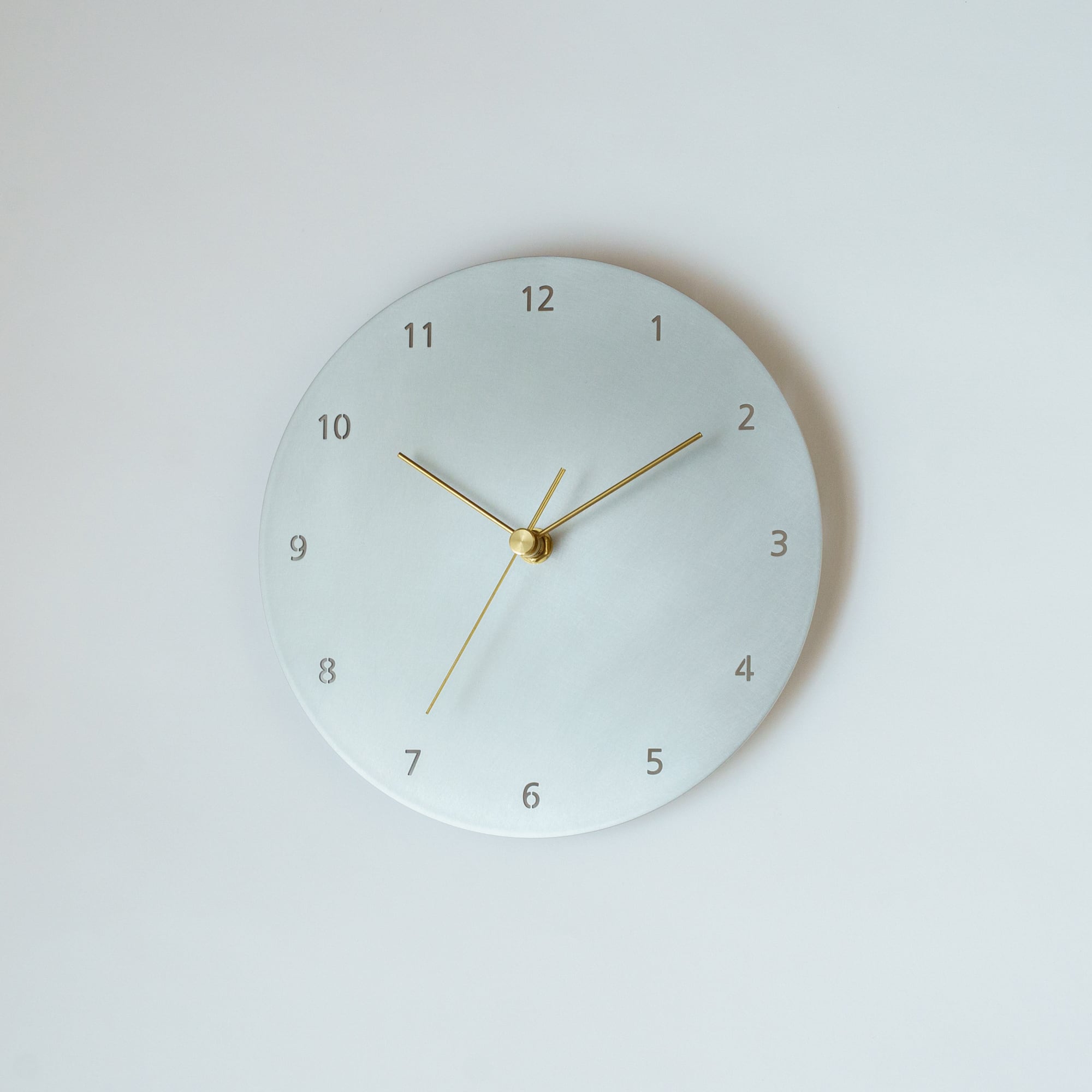 minimal wall clock 220 _ number / aluminum 壁掛け時計 220 数字