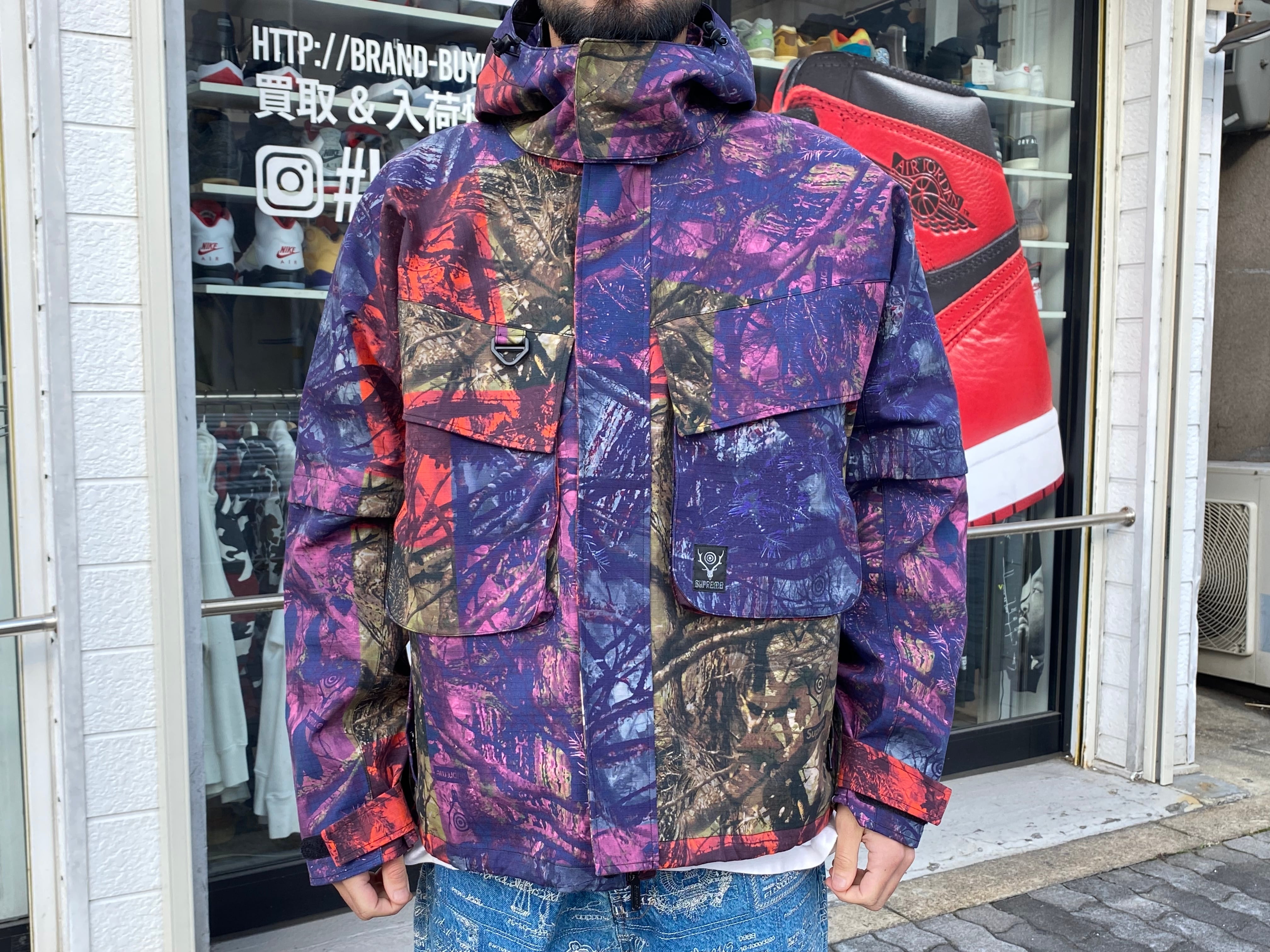 Supreme 21SS × SOUTH2 WEST8 RIVER TREK JACKET CAMO LARGE 190KK1255 