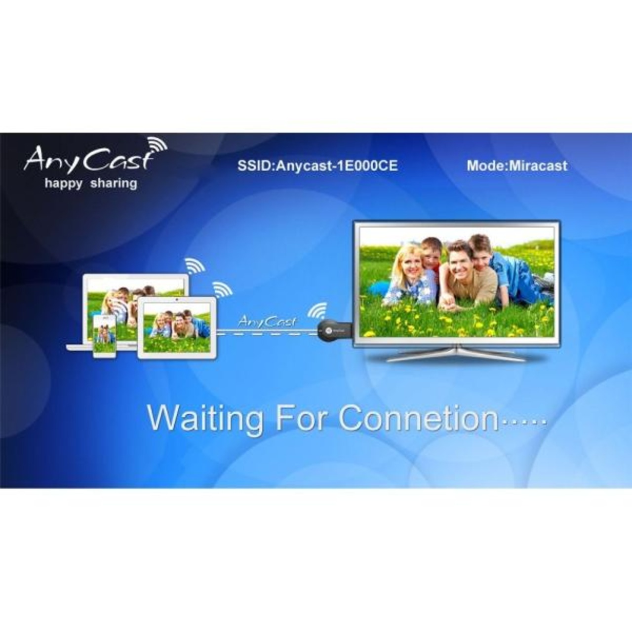 Formosa Japan AnyCast M2 Plus Wi-Fi iPhone iPad Android ドングルレシーバー 1080P DLN