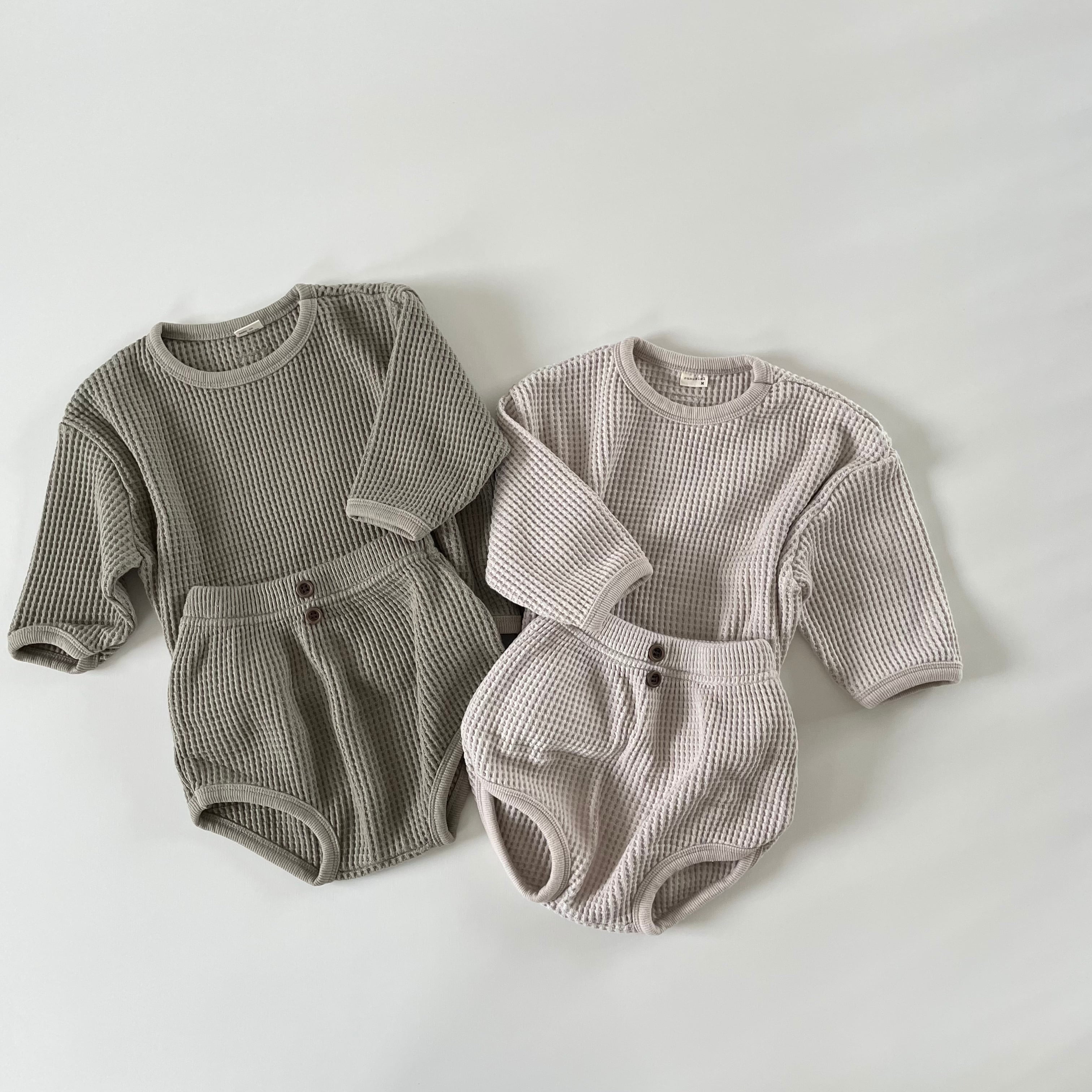 新品♡お洒落な Baby＆kids服♡セットアップ 鈍い 匿名配送