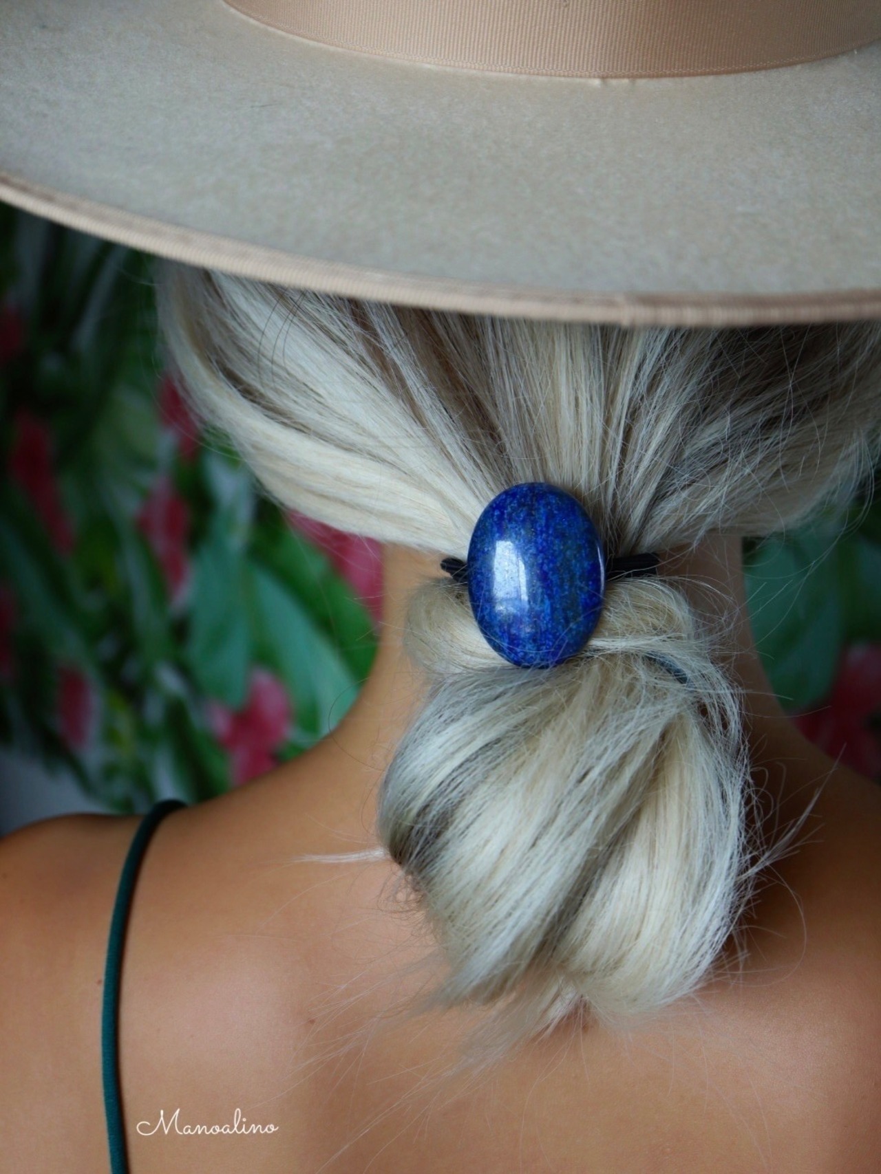 lapis lazuli hair accessory(ラピスラズリヘアゴム)