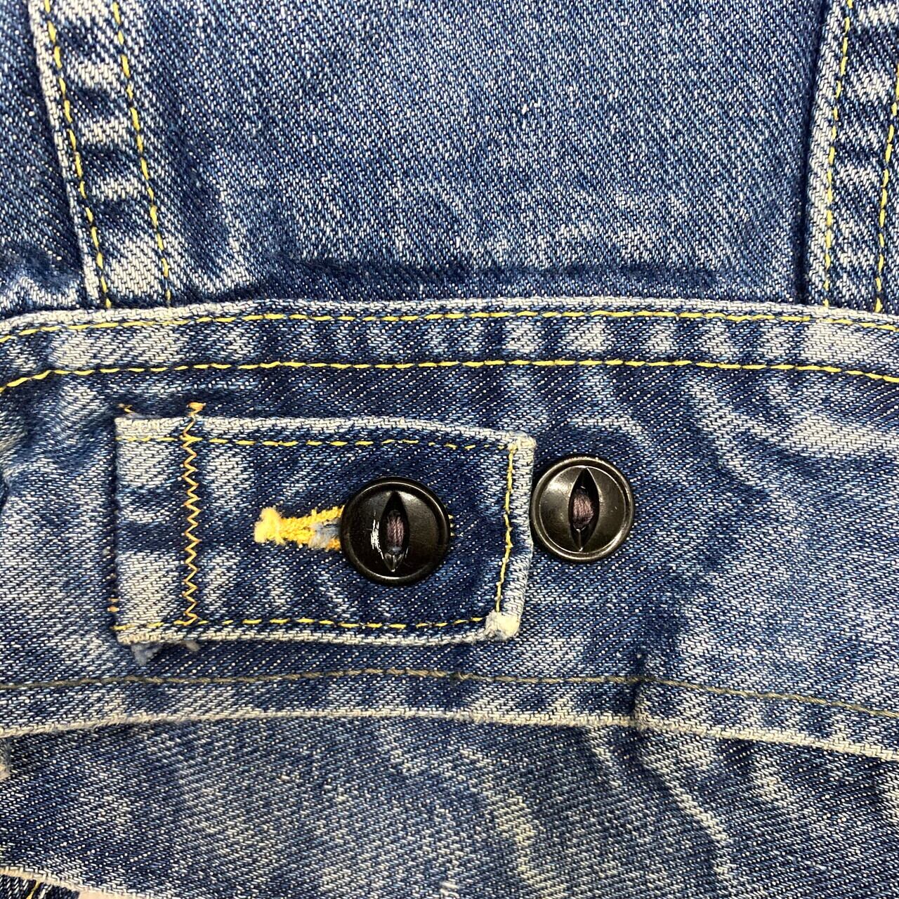 70s Lee 101-J デニムジャケット USA製 濃紺 42 ヴィンテージ 70's Lee RIDERS 101-J リー ライダース デニムジャケット 濃紺